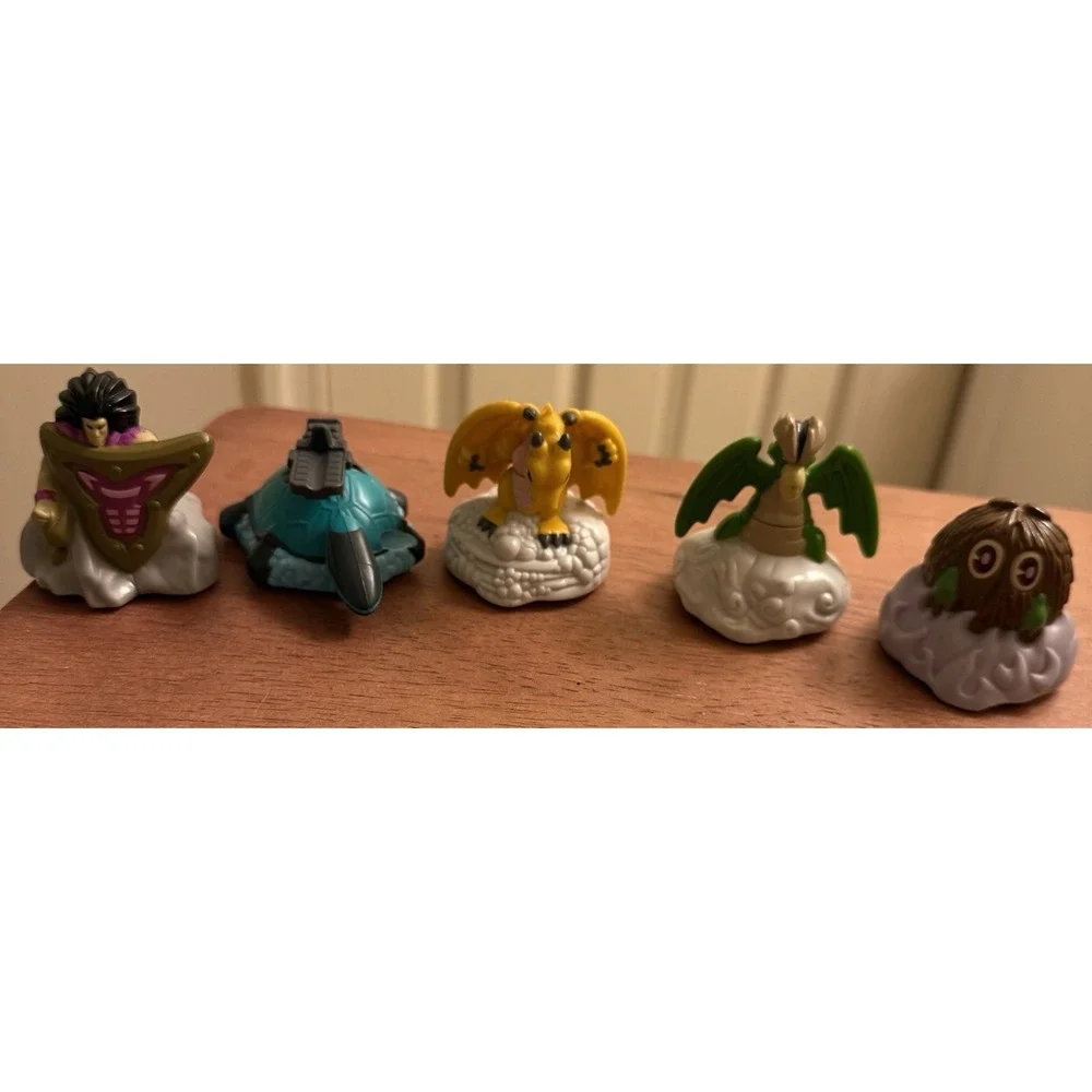 Lot If 5 Mixed Vintage 1996 Burger King Kids' Club YU-GI-OH‎ Toy Pull Backs